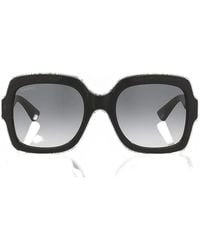 Gucci - Gg-Logo Geometric-Frame Sunglasses - Lyst