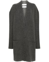 Jil Sander - Relaxed Fit Wool Blend Cardigan - Lyst