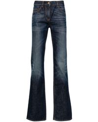 Palm Angels - Straight Jeans Met Geborduurd Logo - Lyst