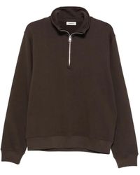 Sandro - Quarter-Zip Funnel-Neck Sweatshirt - Lyst