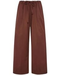 Another Tomorrow - Pleated Drawstring Trousers - Lyst
