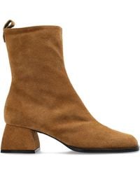 NODALETO - Block-Heel Suede Boots - Lyst