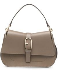 Furla - Arch-Logo Leather Shoulder Bag - Lyst