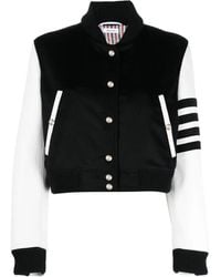 Thom Browne - Varsity Panelled Bomber Jacket - Lyst