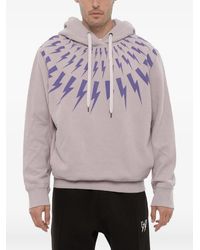 Neil Barrett - Fairisle Thunderbolt Hoodie - Lyst