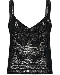 Blumarine - Macramé Top - Lyst