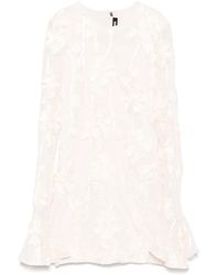 ROTATE BIRGER CHRISTENSEN - Robe Courte À Fleurs En Résille - Lyst