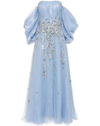 Saiid Kobeisy - Robe Longue À Ornements De Perles - Lyst