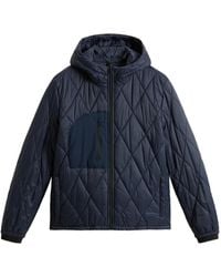 Woolrich - Giacca Trapuntata Con Cappuccio - Lyst
