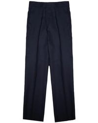 Tagliatore - Pleated Linen Trousers - Lyst