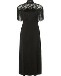 Temperley London - Cordelle Tassel Short-Sleeves Midi Dress - Lyst