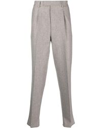 Zegna - Tapered Wool Chino Trousers - Lyst