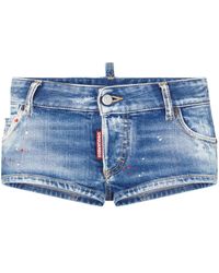 DSquared² - Jeans-Shorts im Patchwork-Look - Lyst