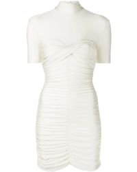 Alexander Wang - Robe Cintrée À Manches Courtes - Lyst