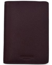 Giorgio Armani - Grained Leather Passport Holder - Lyst
