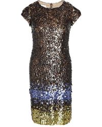 Oscar de la Renta - ショートスリーブ ドレス - Lyst