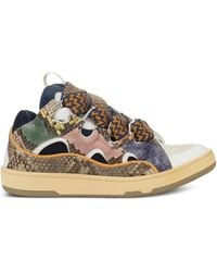 Lanvin - Curb Lace-Up Sneakers - Lyst