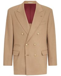 Brunello Cucinelli - Double-breasted Peak-lapel Jacket - Lyst
