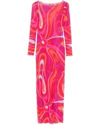 Emilio Pucci - Iride-Print Maxi Dress - Lyst