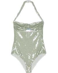 Prada - Sequined Tulle Bodysuit - Lyst