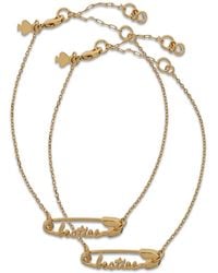 Kate Spade - Safety-Pin Besties Bracelets - Lyst