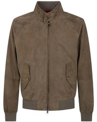 Baracuta - Suede Bomber Jacket - Lyst
