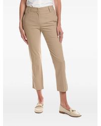 Brunello Cucinelli - Straight-Leg Cropped Trousers - Lyst
