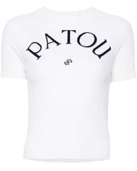 Patou - Top con logo en jacquard - Lyst