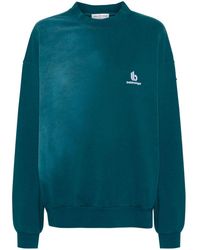 Balenciaga - Logo-embroidered Distressed Sweatshirt - Lyst