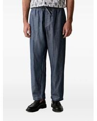 Benetton - Drawstring-Waistband Straight-Leg Trousers - Lyst