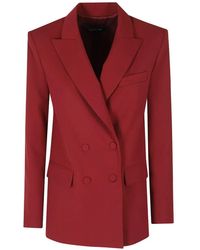 FEDERICA TOSI - Double-Breasted Peak-Lapel Blazer - Lyst