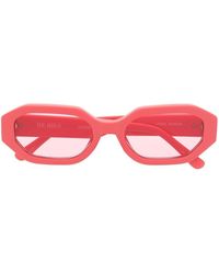 Linda Farrow - X The Attico Irene Oval-frame Sunglasses - Lyst