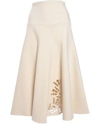 Fabiana Filippi - Guipure-detail midi skirt - Lyst