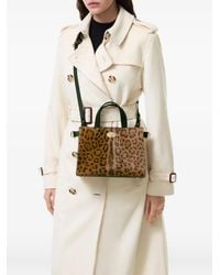 Burberry - Mini Leopard-Print Cotswolds Tote Bag - Lyst