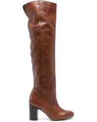 Chie Mihara - 80Mm Leather Knee-High Boots - Lyst