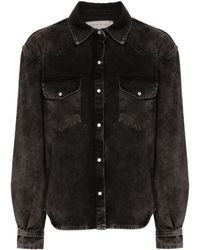 FEDERICA TOSI - Cotton Denim Shirt Jacket - Lyst