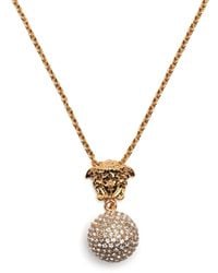 Versace - Icon Medusa Halskette mit Kristallen - Lyst