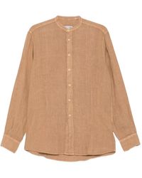 Daniele Alessandrini - Band-Collar Long-Sleeve Shirt - Lyst