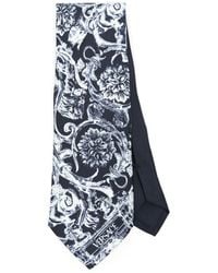 Versace - Barocco-print Silk Tie - Lyst