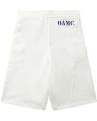 OAMC - Logo-Print Cotton Track Shorts - Lyst