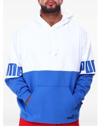 PUMA - Power Hoodie Met Colourblocking En Buidelvak - Lyst