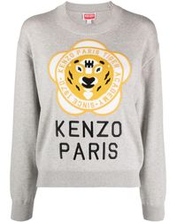 KENZO - Tiger Academy Wool-blend Jumper - Lyst