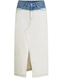 Karl Lagerfeld - Jeans-Midirock mit Farbverlauf - Lyst