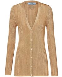 Prada - Cardigan Mit V-Ausschnitt - Lyst