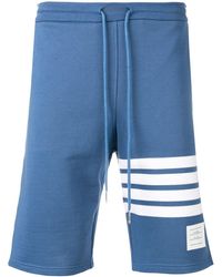 Thom Browne Engineered 4-bar Jersey Sweatshort - Blue