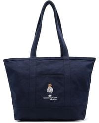 Polo Ralph Lauren - Polo Bear Canvas Tote Bag - Lyst