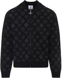 CASABLANCA - Logo-Pattern Zip-Up Jacket - Lyst