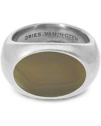 Dries Van Noten - Stone Signet Ring - Lyst