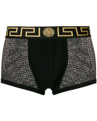 Mesh Panel Grecian Logo Trunks