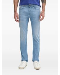 KARL LAGERFELD - Logo-Patch Straight-Leg Jeans - Lyst